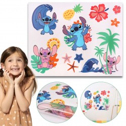 DISNEY Stitch Naklejki na ścianę z tropikalnym motywem 50 cm x 39 cm