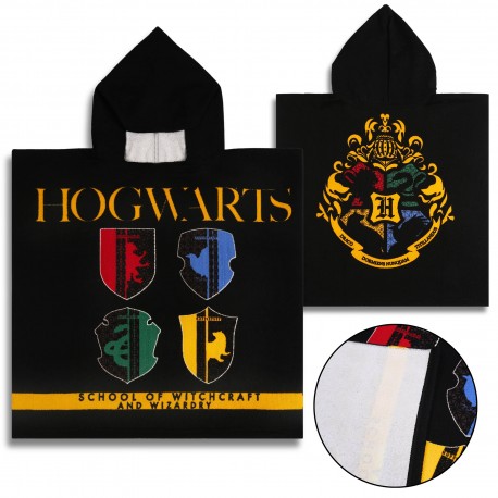 Harry Potter Dziecięcy ręcznik, poncho z kapturem dla chłopca 55x55 cm OEKO-TEX