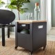 TROTTEN Black Cabinet on Wheels 35x47 cm IKEA