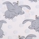 DISNEY Dumbo Bettwäsche grau-blau 135x200