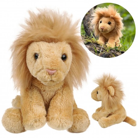 Charlie Bears Leeuw mascotte, uit de Cuddle Cubs serie, klein pluche ideaal voor baby's, 13 centimeter