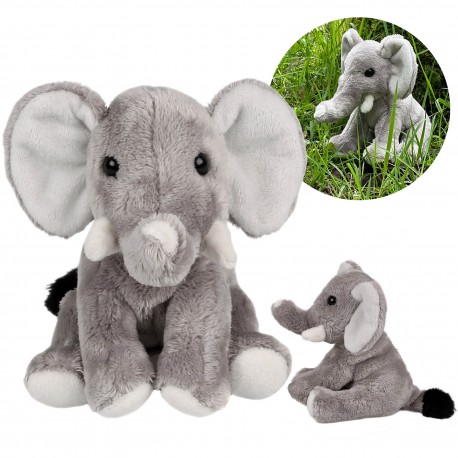 Charlie Bears Mascota elefant, din seria Cuddle Cubs, un mic pluș ideal pentru bebeluși, 13 centimetri