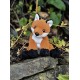 Charlie Bears Maskottchen Fuchs, aus der Serie Cuddle Cubs, kleiner Plüsch ideal für Babys, 13 Zentimeter