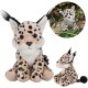 Charlie Bears Mascota Lynx, de la serie Cuddle Cubs, un pequeño peluche ideal para bebés, 13 centímetros