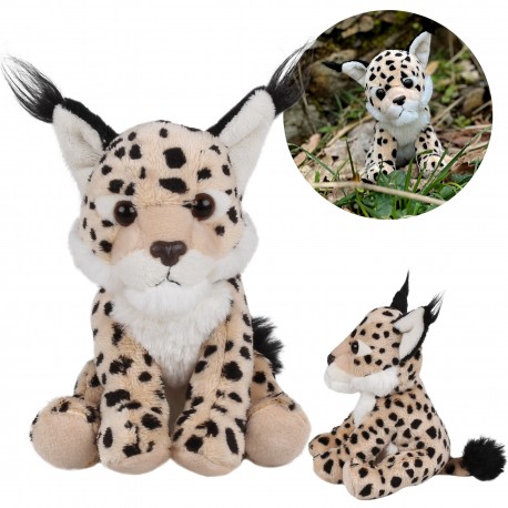 Charlie Bears Mascota Lynx, din seria Cuddle Cubs, un mic pluș ideal pentru bebeluși, 13 centimetri