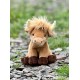 Charlie Bears Koe mascotte, uit de Cuddle Cubs serie, klein pluche ideaal voor baby&#039;s, 13 centimeter