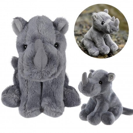 Charlie Bears Maskot nosorožec zo série Cuddle Cubs, malý plyšák ideálny pre bábätká, 13 centimetrov