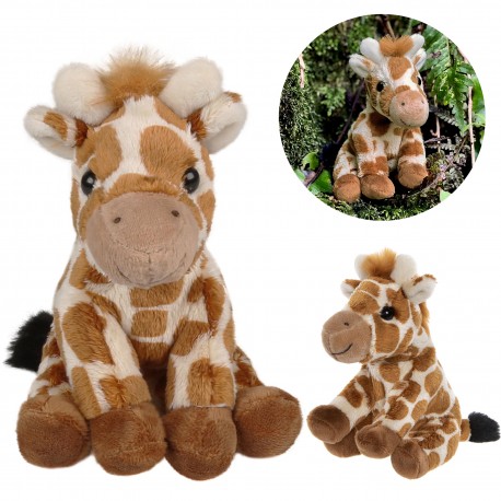 Charlie Bears Girafă mascotă, din seria Cuddle Cubs, un pluș mic ideal pentru bebeluși, 13 centimetri