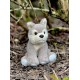 Charlie Bears Mascota lobo, de la serie Cuddle Cubs, un pequeño peluche ideal para bebés, 13 centímetros