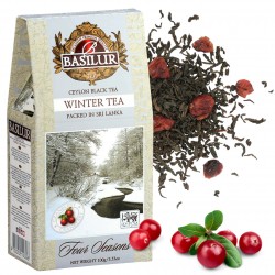 BASILUR Winter Tea Czarna herbata liściasta z dodatkiem owoców żurawiny 100 g