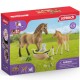 SLH42432 Schleich Horse Club - Zestaw Pielęgnacyjny Klacz Quarter Horse, figurki dla dzieci 5+