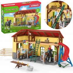 SLH42485 Schleich Farm World - Stajnia dla koni z wyposażeniem