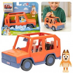 Bluey Zestaw samochód 4x4 + figurka Chilli, figurki dla dzieci 3+