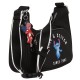 Stitch Disney Bolso baguette negro, bandolera 24x13x7cm