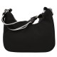 Stitch Disney Bolso baguette negro, bandolera 24x13x7cm