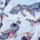 DISNEY Stitch modri kopalni plašč s pasom, ženski, mehak