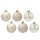 Gouden kerstballen, kerstballen set, kerstboom ornamenten 6cm, 6 stuks