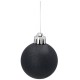 Boules de Noël anthracite, set de boules en plastique, boules de Noël 4cm, 30 pcs.