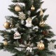 Set of gold Christmas tree decorations, Christmas tree baubles, set of 20 pieces