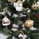 Set of gold Christmas tree decorations, Christmas tree baubles, set of 20 pieces