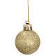 Set of gold Christmas tree decorations, Christmas tree baubles, set of 20 pieces