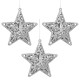 Stelle di Natale in argento, set di stelle di Natale traforate, ornamenti per l&#039;albero di Natale da 10,5 cm, 3 pezzi