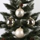 Set di decorazioni per albero di Natale dorate, ornamenti per albero di Natale 8 cm, 4 pezzi