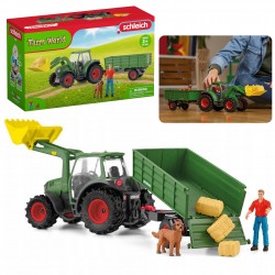 SLH42608 Schleich Farm World - Traktor z przyczepą, zabawka dla dzieci