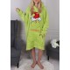 Grinch Zielona, unisex bluza/szlafrok/koc z kapturem, snuddie