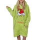 Grinch Zielona, unisex bluza/szlafrok/koc z kapturem, snuddie