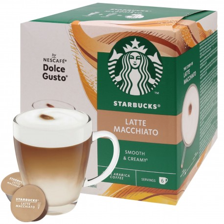 STARBUCKS Kawa w kapsułkach Latte Macchiato, kompatybilna z Dolce Gusto