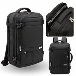 Zagatto Mochila de viaje negra para el avión 45x30x15 cm