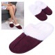 Women&#039;s purple slippers with fur, soft, warm