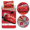 Cars - Lightning McQueen rote Kinderbettwäsche, für Jungen, Reißverschluss, Baumwolle 140x200cm OEKO-TEX