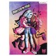 Monster High Kolorowa teczka z gumką, teczka szkolna A4 dla dzieci