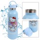 Hello Kitty And Friends aluminiowy bidon, niebieska butelka 700ml