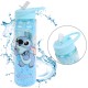 Disney Stitch Transparentna  butelka/bidon ze słomką/bidon 550ml