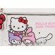 Hello Kitty Biała torba podróżna, torba turystyczna, torba weekendowa na zamek 38x26x16 cm