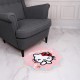 Hello Kitty Tapis rond, rose, antidérapant, avec dentelle 60x60cm