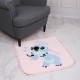 DISNEY Stitch Tapis carré, rose, antidérapant 60x60cm