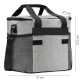 Zagatto Bolsa térmica gris - 15L, fiambrera con bandolera, impermeable