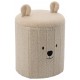 Pouf pieghevole con contenitore, in peluche, per ragazzi, orsetto 28x28x34 cm