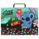 DISNEY Stitch teczka z rączką, teczka dla dzieci, sztywna A4 9 cm