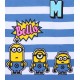 White and Blue Striped T-shirt with Short Sleeves MINIONS