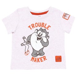 Beżowy t-shirt ZWARIOWANE MELODIE PRIMARK