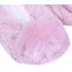 Warm Pink Fluffy Pom Pom Slippers Sliders