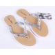 Silver Flip-Flops