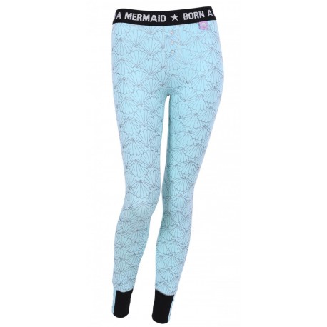 Miętowe legginsy Born A Mermaid PRIMARK