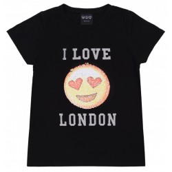 Czarna bluzeczk I Love London PRIMARK