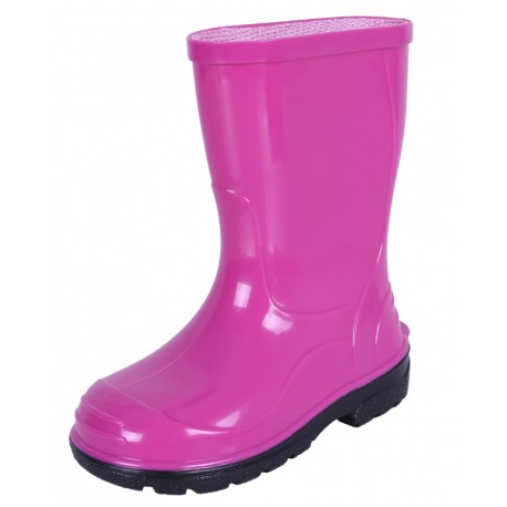 Lemigo Oli Girl Child High Quality Durable PVC Certified Fuchsia Wellies Wellingtons